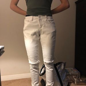 white skinny jeans size 5